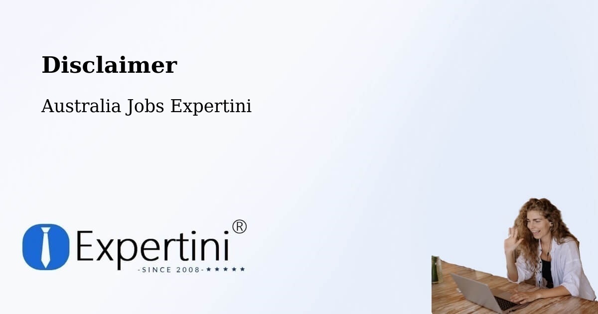 Disclaimer – Beldon - Australia Jobs Expertini